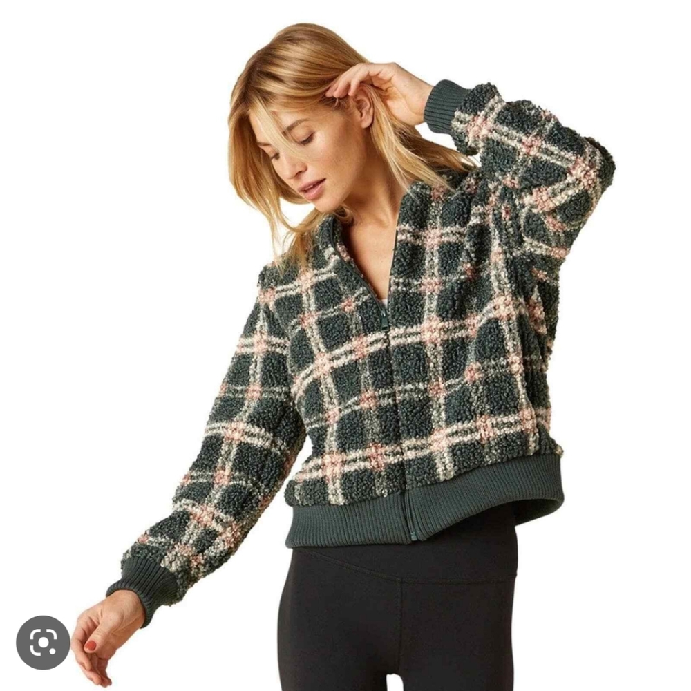 Beyond Yoga Sherpa bomber jacket